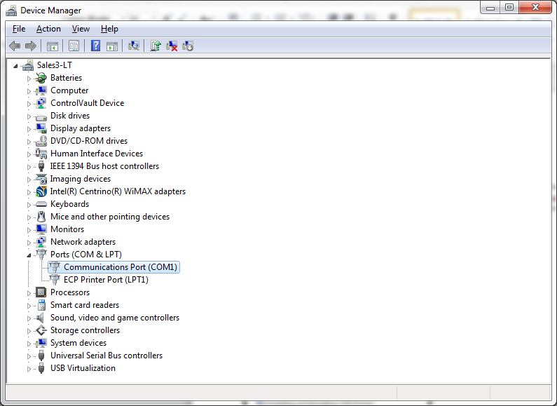 How to connect to the SuperSting with PC Comm Serial Port AGIUSA